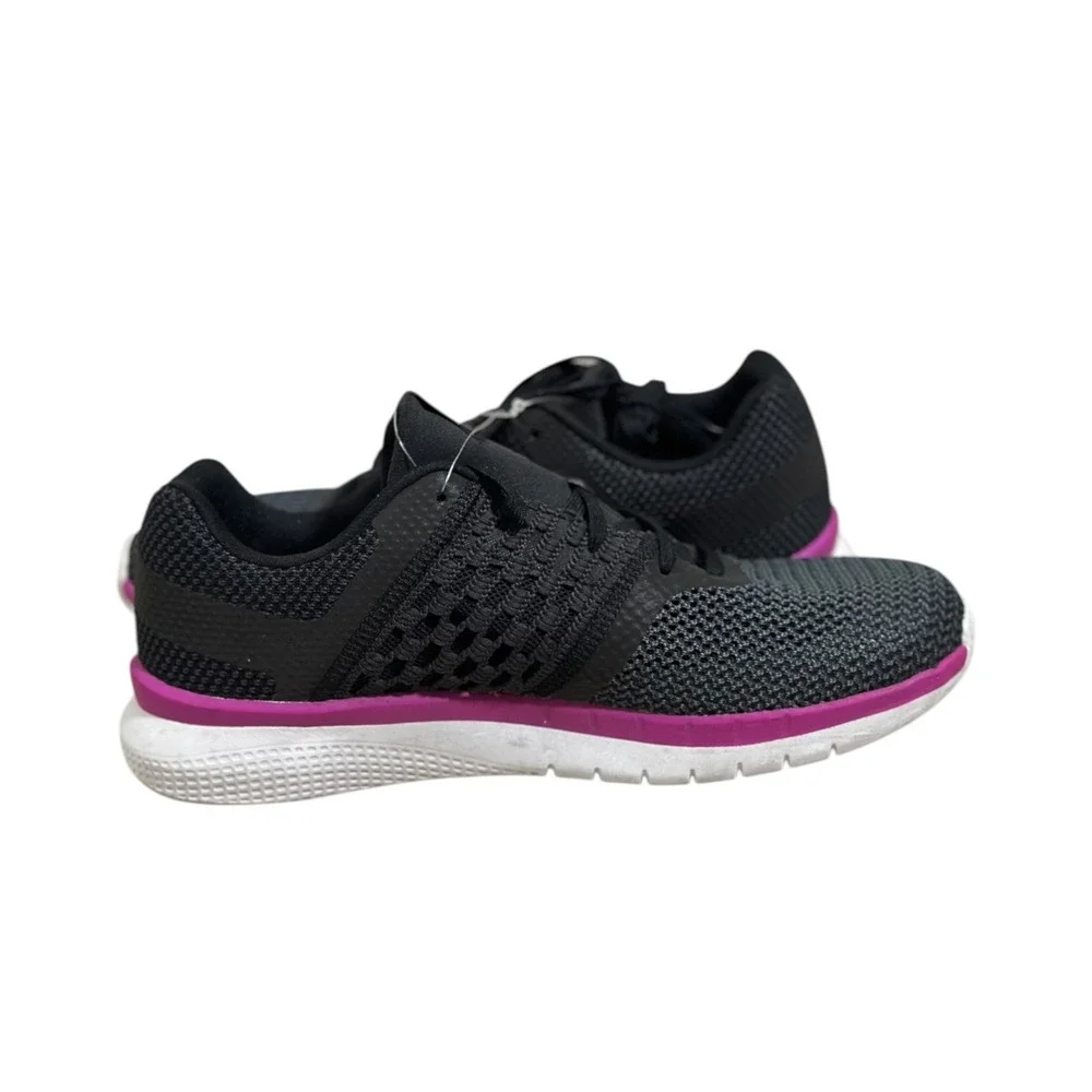 Reebok MemoryTech LT Black Grey Purple Running Shoes Women's Sneaker Size 8 NWOT
